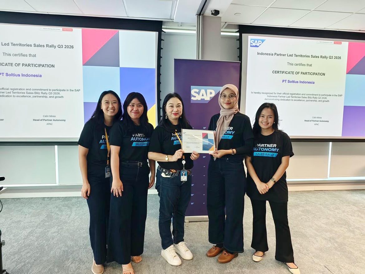Soltius Indonesia team with the SAP team